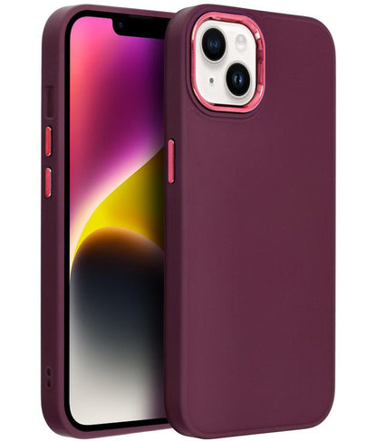 Suojakuori Apple iPhone 18 Pro / iPhone 17 Pro -puhelimelle, OEM, Frame, viininpunainen