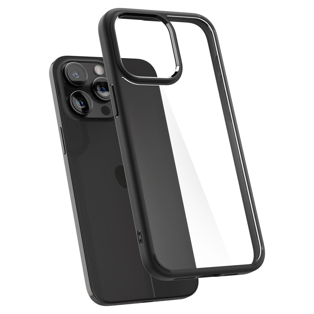 Case for Apple iPhone 15 Pro Max, Spigen, Ultra Hybrid, Matte Black ACS06570