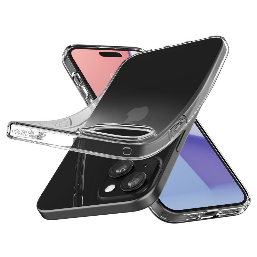 Kotelo Apple iPhone 15:lle, Spigen, Liquid Crystal, Läpinäkyvä