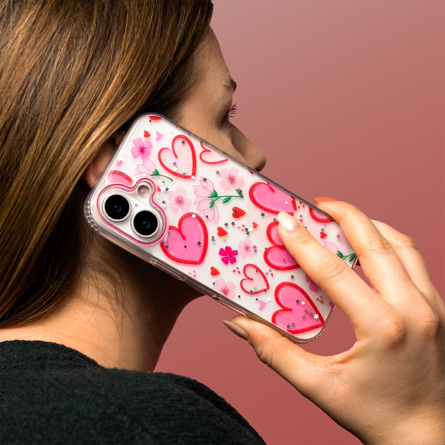Kuori Apple iPhone 16 Pro Maxille, OEM, Ultra Trendy Love 1, Monivärinen