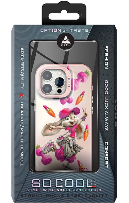 Case for Apple iPhone 15 Plus, LUXO So CooL, ArcadiA Rabbit, Multicolor