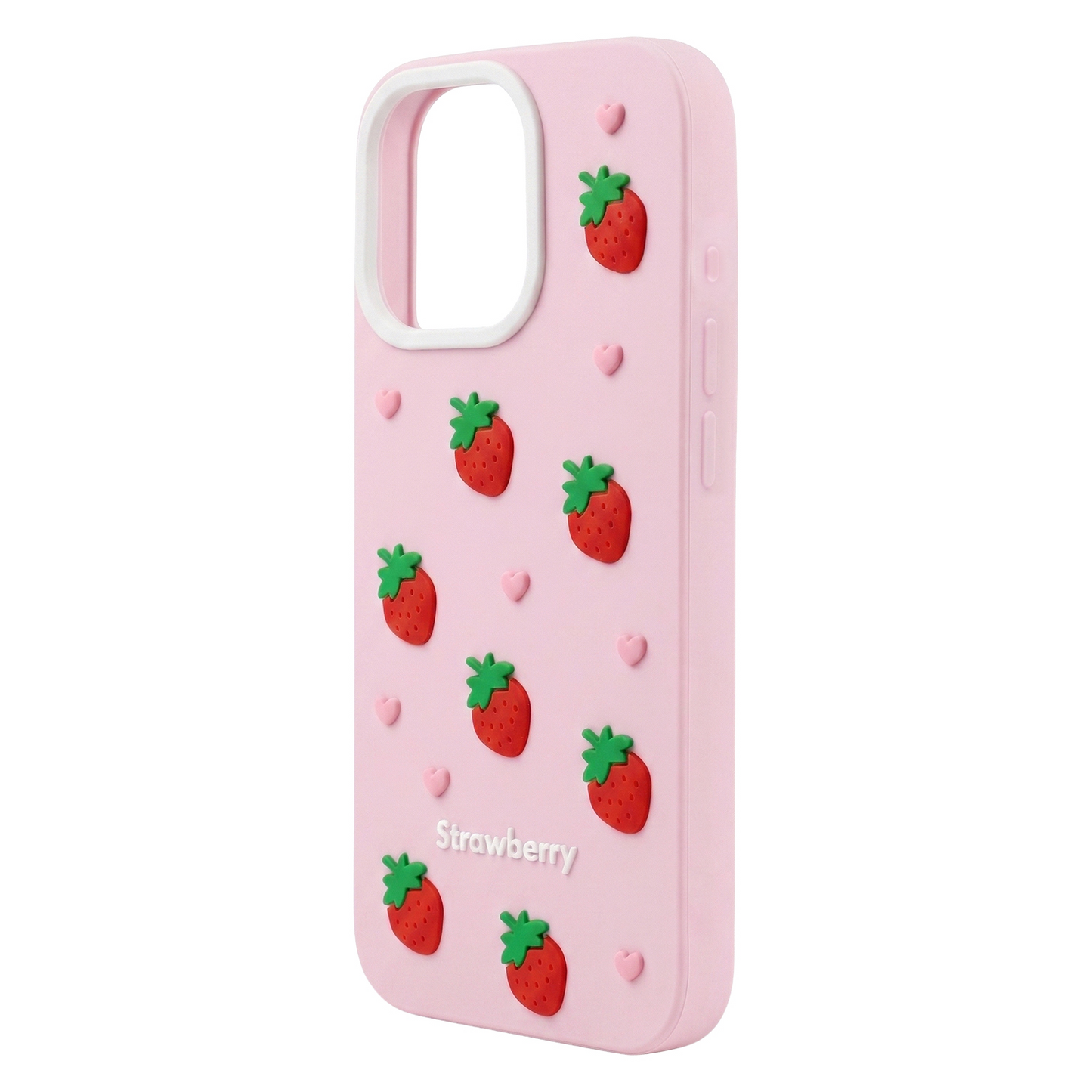 Case for Apple iPhone 15 Pro / 14 Pro, OEM, Strawberry, Pink