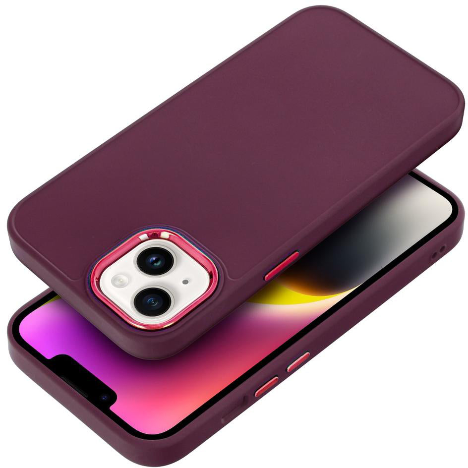 Suojakuori Apple iPhone 18 Pro / iPhone 17 Pro -puhelimelle, OEM, Frame, viininpunainen