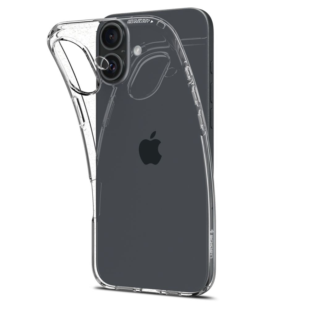 Case for Apple iPhone 16, Spigen, Liquid Crystal, Transparent ACS08190 