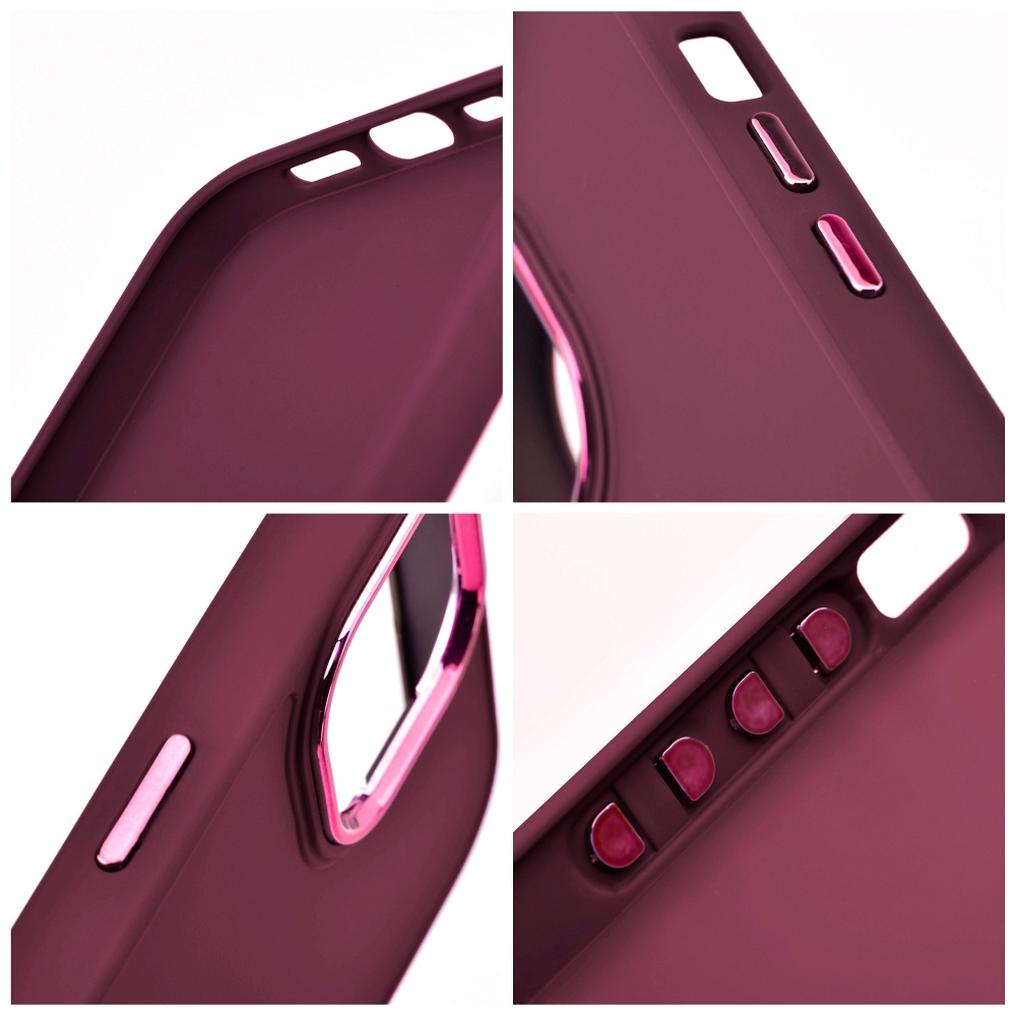 Suojakuori Apple iPhone 18 Pro / iPhone 17 Pro -puhelimelle, OEM, Frame, viininpunainen