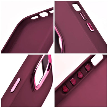 Suojakuori Apple iPhone 18 Pro / iPhone 17 Pro -puhelimelle, OEM, Frame, viininpunainen