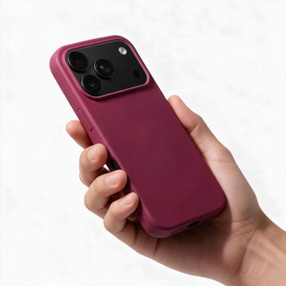 Kuori Apple iPhone 18 Pro Max / 17 Pro Max -puhelimelle, OEM, silikoni, viininpunainen