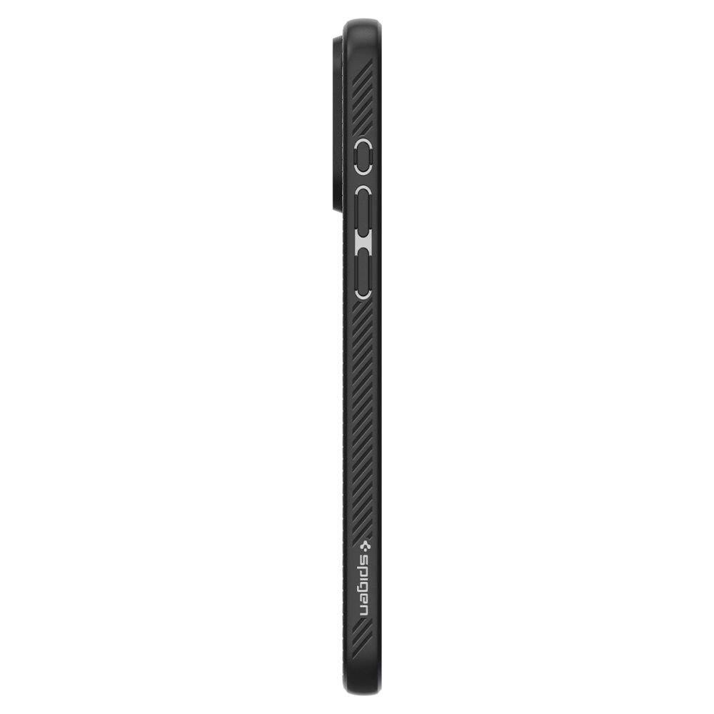 Kotelo Apple iPhone 15 Pro Max, Spigen, Liquid Air Matte, musta ACS06562 ACS06562 