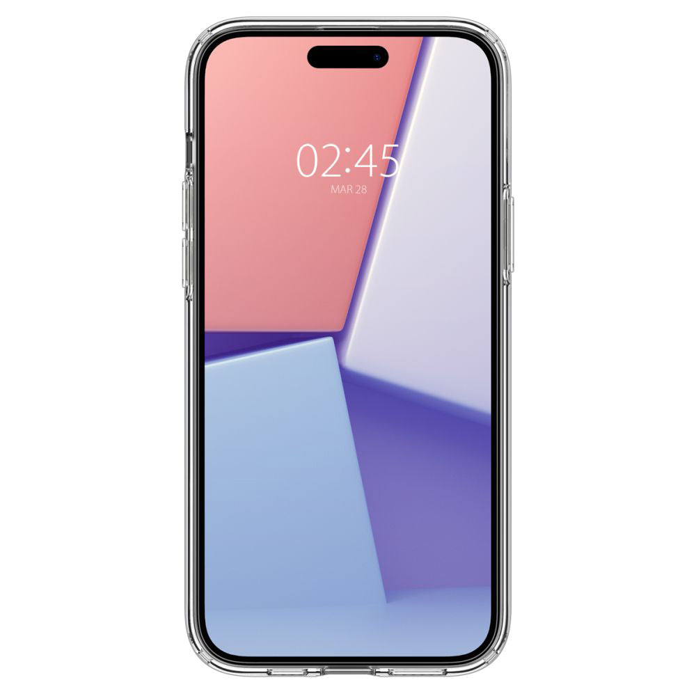 Kotelo Apple iPhone 15:lle, Spigen, Liquid Crystal, Läpinäkyvä