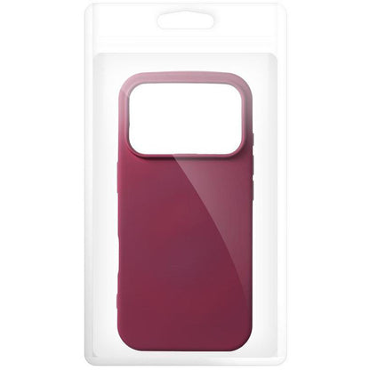 Kuori Apple iPhone 18 Pro / iPhone 17 Pro -puhelimelle, OEM, silikoni, viininpunainen