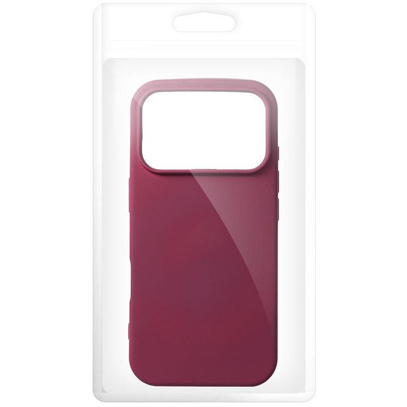 Kuori Apple iPhone 18 Pro Max / 17 Pro Max -puhelimelle, OEM, silikoni, viininpunainen