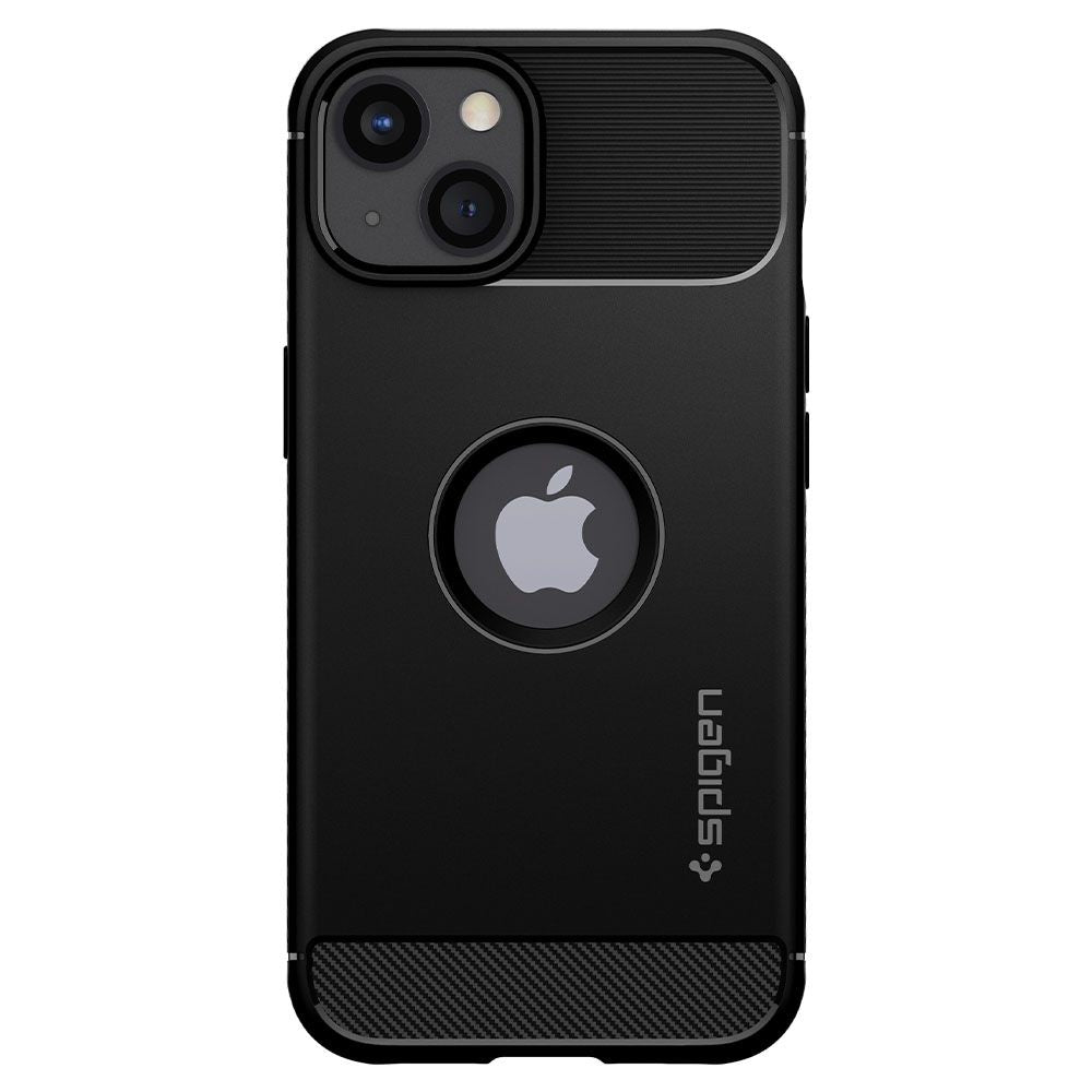 Kuori Apple iPhone 13:lle, Spigen, Rugged Armor, Musta ACS03518