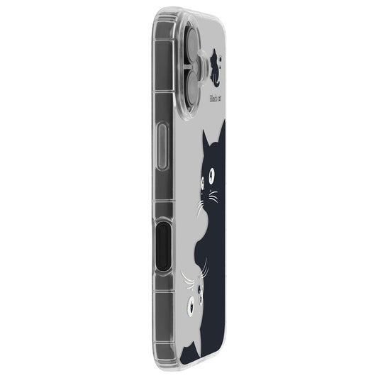 Suojakotelo Apple iPhone 17:lle, OEM, Ultra Trendy Cat, Musta