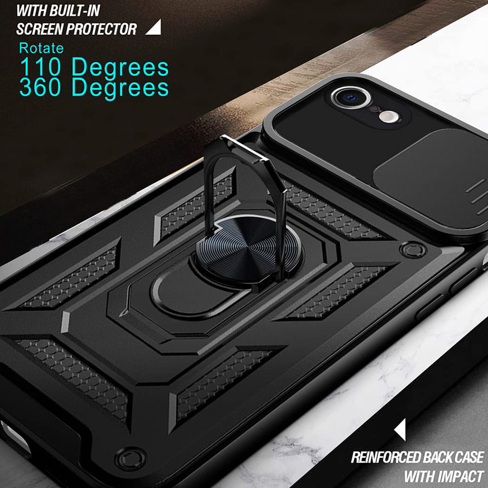 Kuori Apple iPhone 6 / 6s:lle, Techsuit, CamShield, Vaaleanpunainen