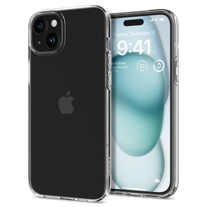 Kotelo Apple iPhone 15:lle, Spigen, Liquid Crystal, Läpinäkyvä