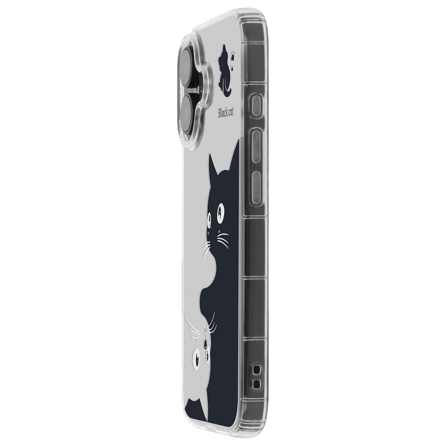 Suojakotelo Apple iPhone 17:lle, OEM, Ultra Trendy Cat, Musta