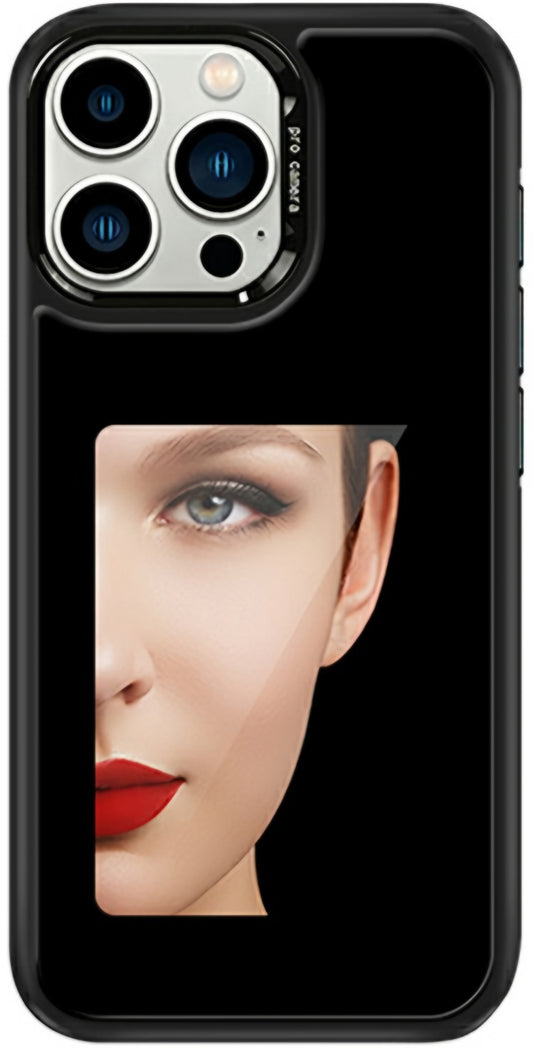 Kuori Apple iPhone 15 Pro:lle, OEM, Mukautettu E-Ink-näyttö (4 tuumaa), Musta