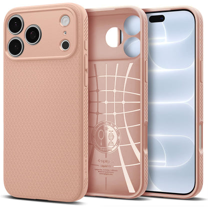 Kuori Apple iPhone 18 Pro Max / 17 Pro Max, Spigen, Liquid Air, Vaaleanpunainen ACS12115