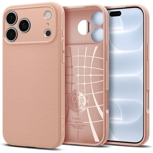Kuori Apple iPhone 18 Pro Max / 17 Pro Max, Spigen, Liquid Air, Vaaleanpunainen ACS12115