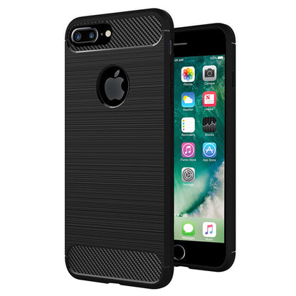 Kuori Apple iPhone 7 Plus:lle, Techsuit, Hiili, Musta