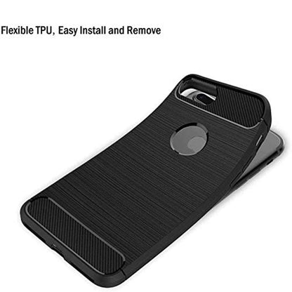 Kuori Apple iPhone 7 Plus:lle, Techsuit, Hiili, Musta