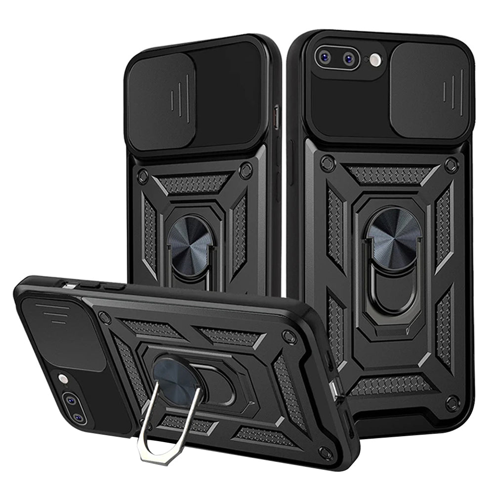 Kuori Apple iPhone 8 Plus / 7 Plus, Techsuit, CamShield, Musta