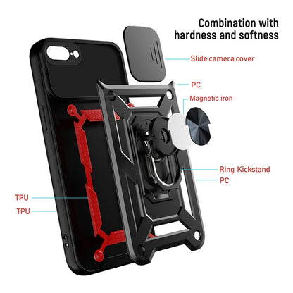 Kuori Apple iPhone 8 Plus / 7 Plus, Techsuit, CamShield, Musta