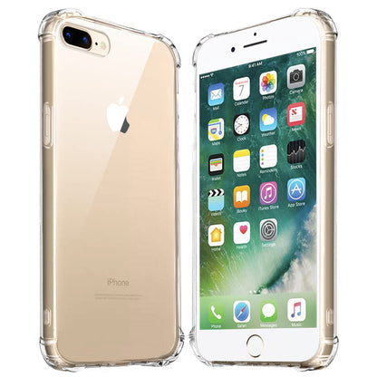 Kuori Apple iPhone 8 Plus / 7 Plus, Techsuit, Iskunkestävä Kirkas, Läpinäkyvä