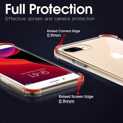 Kuori Apple iPhone 8 Plus / 7 Plus, Techsuit, Iskunkestävä Kirkas, Läpinäkyvä