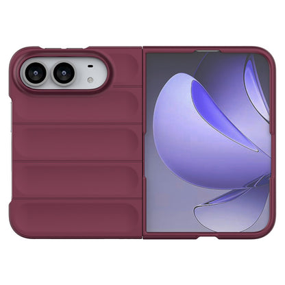 Techsuit Magic Shield -suojakuori Apple iPhone Duo -puhelimelle, tummanviininpunainen