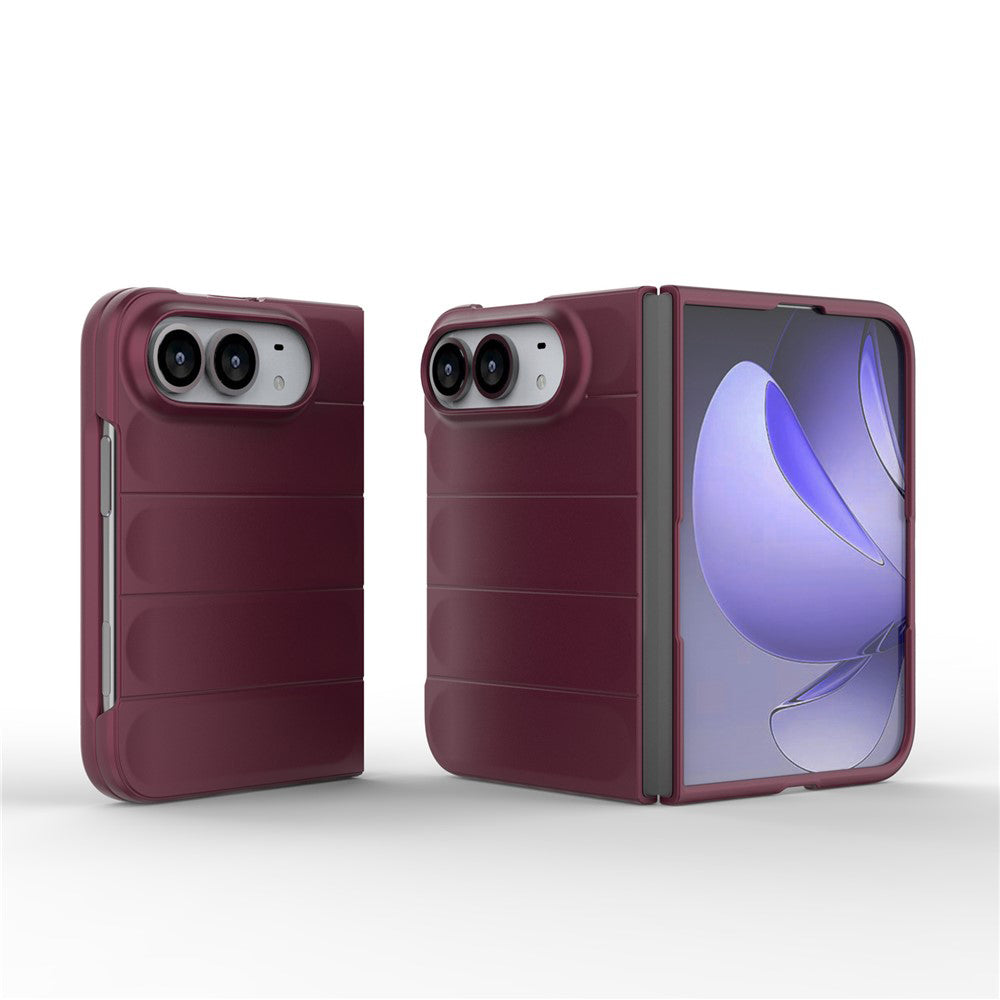Techsuit Magic Shield -suojakuori Apple iPhone Duo -puhelimelle, tummanviininpunainen