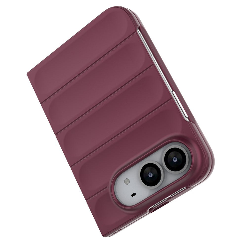Techsuit Magic Shield -suojakuori Apple iPhone Duo -puhelimelle, tummanviininpunainen