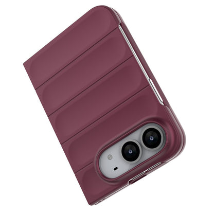 Techsuit Magic Shield -suojakuori Apple iPhone Duo -puhelimelle, tummanviininpunainen