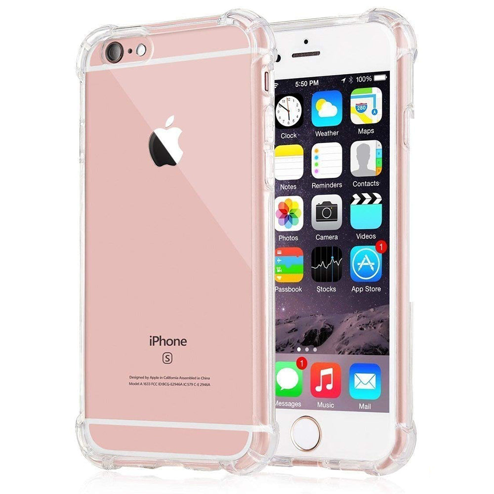 Kuori Apple iPhone SE (2016) / 5 / 5s, Techsuit, Iskunkestävä Kirkas, Läpinäkyvä