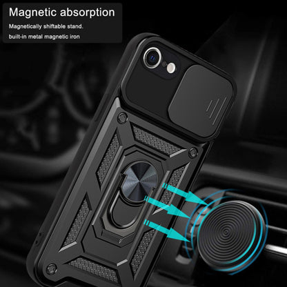 Kuori Apple iPhone SE (2022) / SE (2020) / 8 / 7, Techsuit, CamShield, Musta