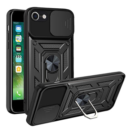 Kuori Apple iPhone SE (2022) / SE (2020) / 8 / 7, Techsuit, CamShield, Musta