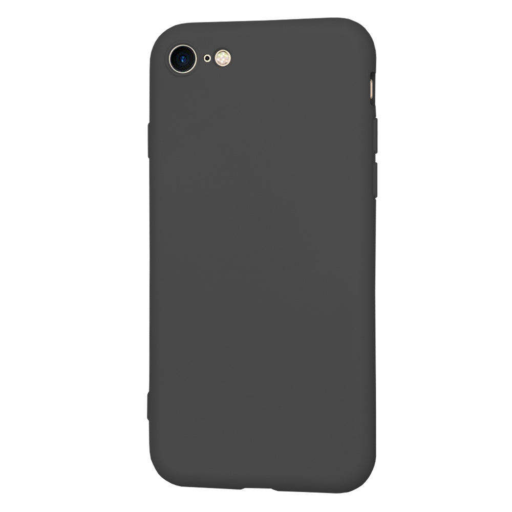 Kuori Apple iPhone SE (2022) / SE (2020) / 8 / 7, Techsuit, SoftFlex, Musta