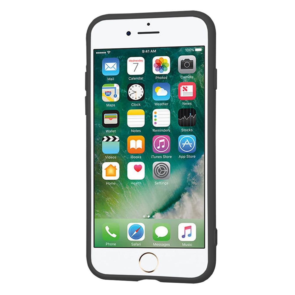 Kuori Apple iPhone SE (2022) / SE (2020) / 8 / 7, Techsuit, SoftFlex, Musta