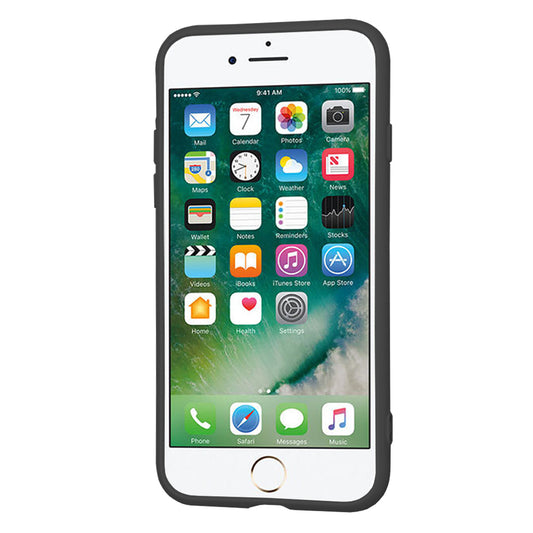 Kuori Apple iPhone SE (2022) / SE (2020) / 8 / 7, Techsuit, SoftFlex, Musta