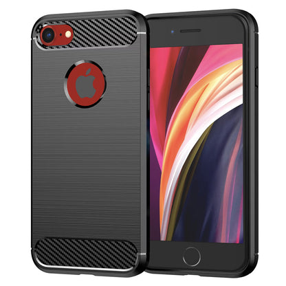 Kuori Apple iPhone SE (2022) / SE (2020) -puhelimelle, Techsuit, Hiili, Musta