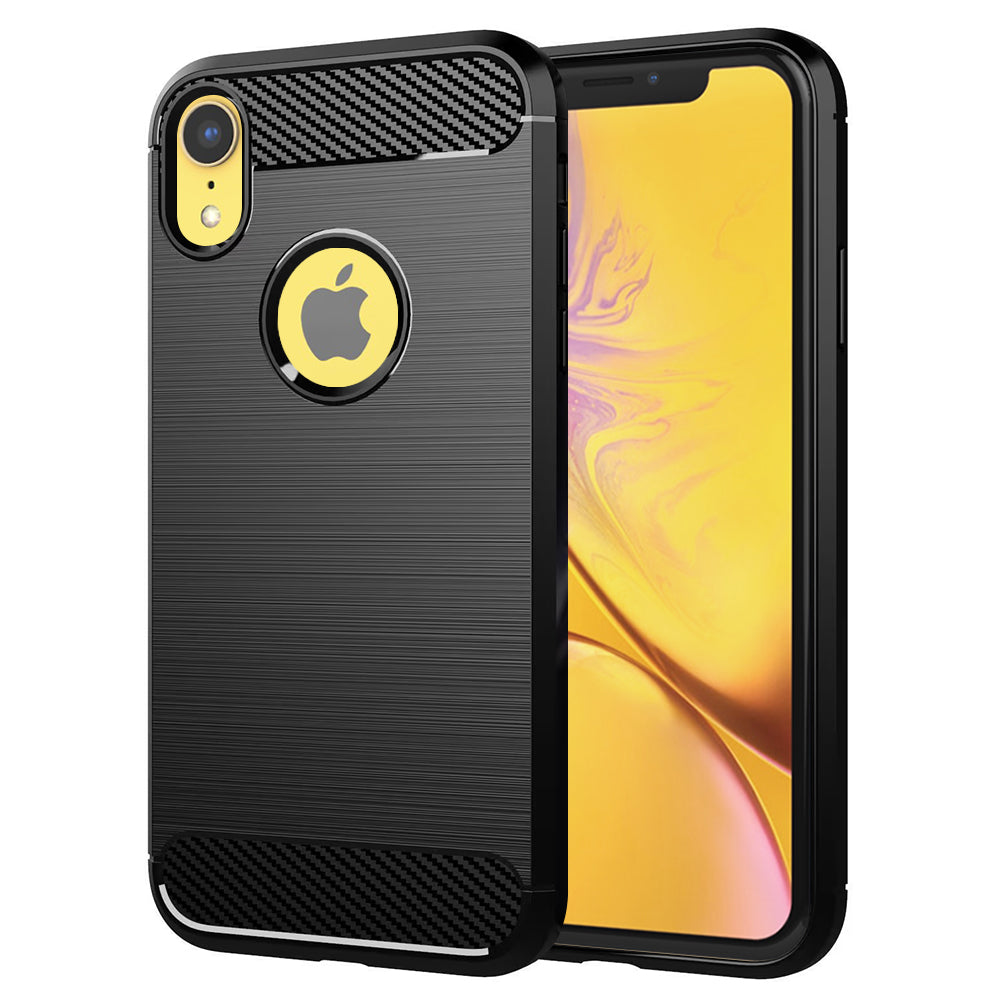 Kuori Apple iPhone XR:lle, Techsuit, Hiili, Musta