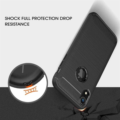 Kuori Apple iPhone XR:lle, Techsuit, Hiili, Musta