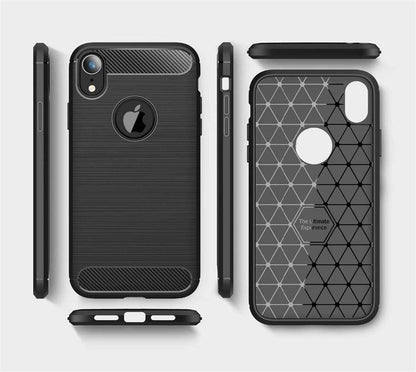 Kuori Apple iPhone XR:lle, Techsuit, Hiili, Musta