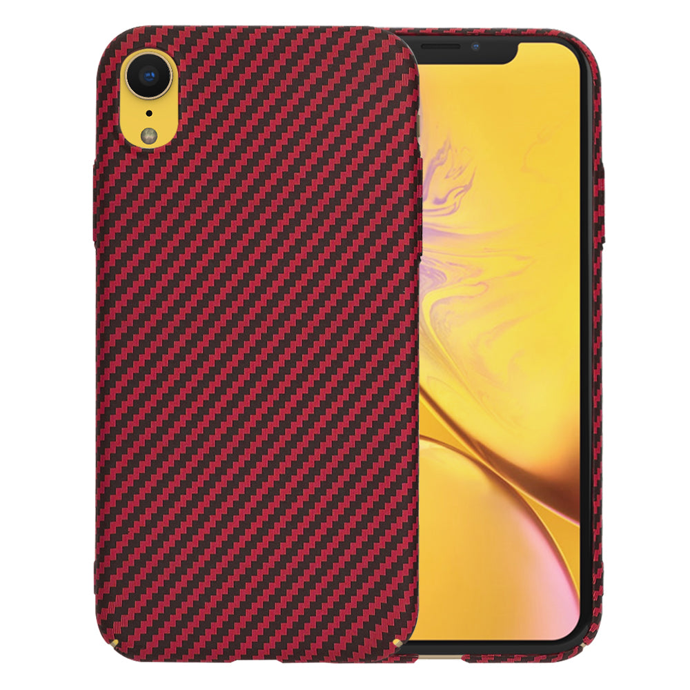 Kuori Apple iPhone XR:lle, Techsuit, Carbonite FiberShell, Punainen
