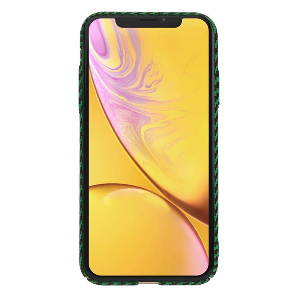 Case for Apple iPhone XR, Techsuit, Carbonite FiberShell, Green