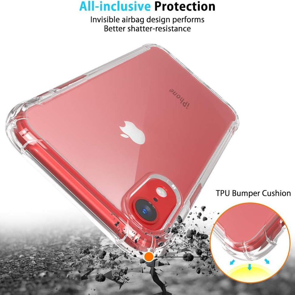 Kuori Apple iPhone XR:lle, Techsuit, Iskunkestävä Kirkas, Läpinäkyvä