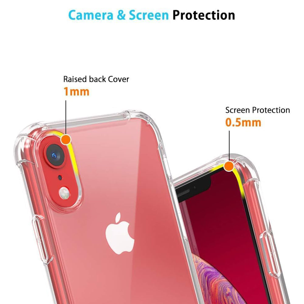 Kuori Apple iPhone XR:lle, Techsuit, Iskunkestävä Kirkas, Läpinäkyvä