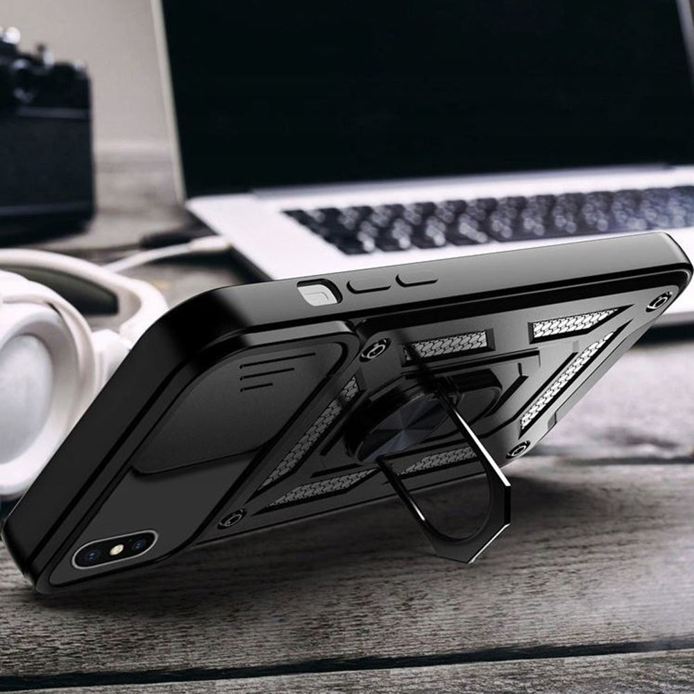 Kuori Apple iPhone XS Maxille, Techsuit, CamShield, Musta