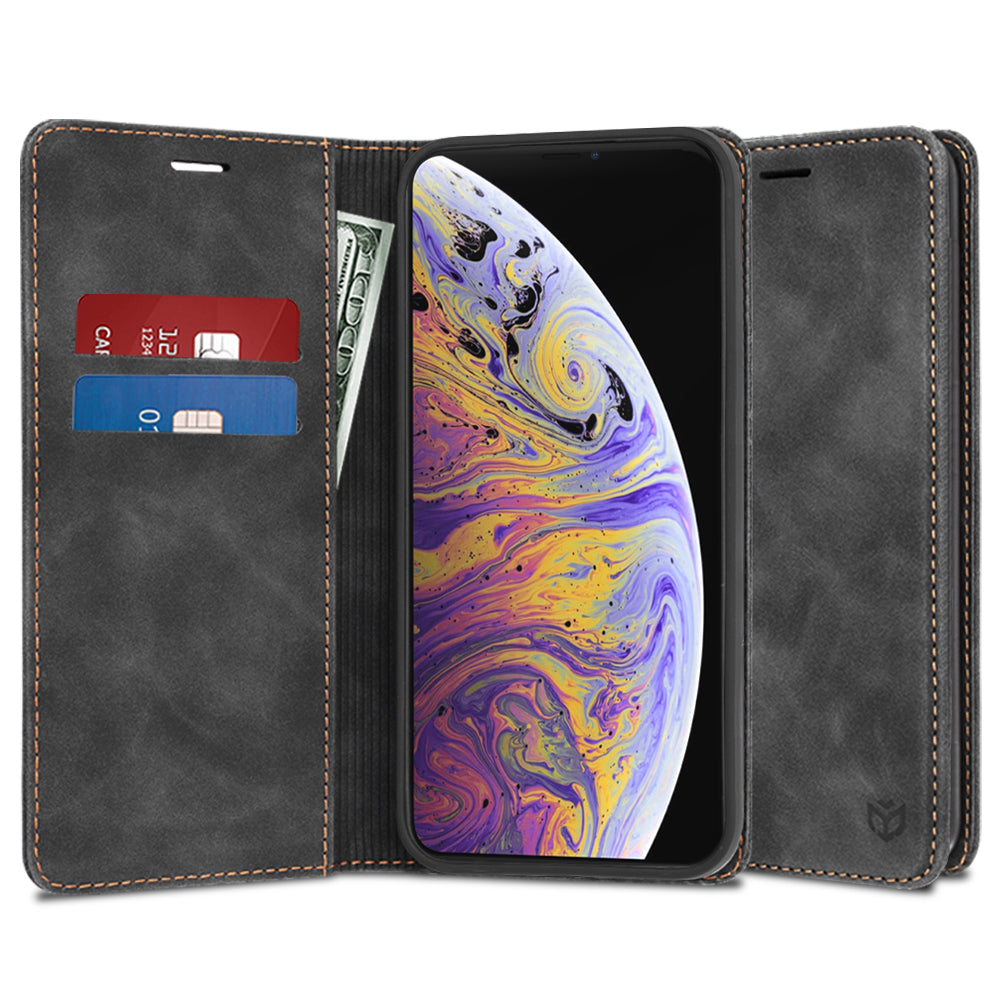 Kuori Apple iPhone XS Maxille, Techsuit, Confy, Musta