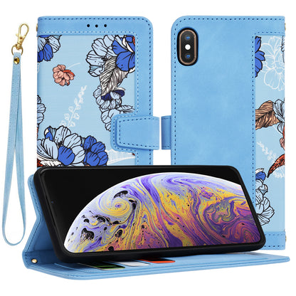 Kuori Apple iPhone XS Maxille, Techsuit, FlipCraft, Sininen